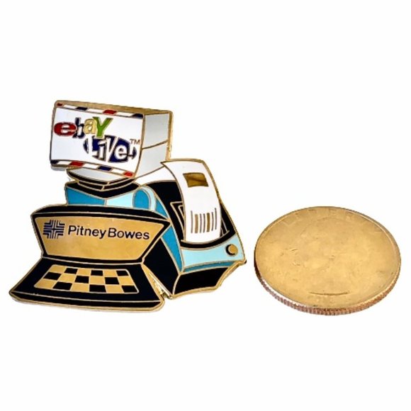 eBAY LIVE San Jose 10th Anniversary Collector Pin PITNEY BOWES New Sealed 2005 - Picture 2 of 4